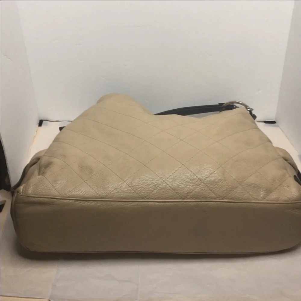 My Flat in London Leather Quilted Hobo Bag